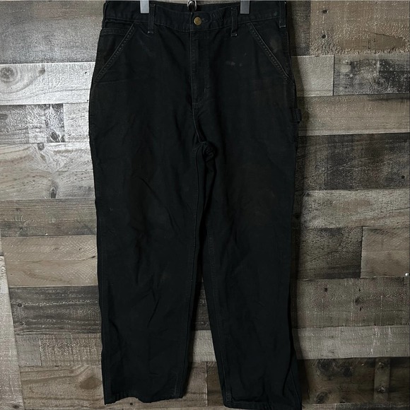 SOLD Carhartt Duck Work Pants 33X30 - Picture 1 of 6